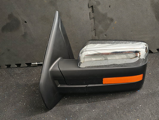 2011-2014 Ford F-150 Driver Side Power Heated Folding Chrome Mirror with Signal & Puddle Light (Left LH) ๐๐ช