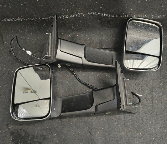 2019–2022 Ram 2500 & 3500 Power Folding Chrome Towing Mirrors Pair w/ Blind Spot & Memory ⚡🚘