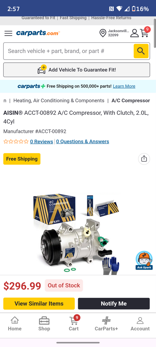 2019-2024 Toyota Corolla / Corolla Cross / Lexus UX200 2.0L A/C Compressor w/ Clutch ❄️🚗