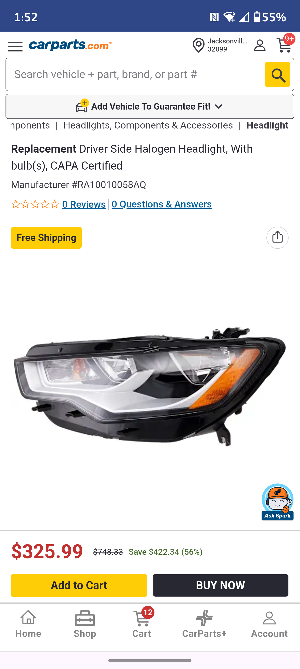 2017-2020 Audi A4 A4 Quattro Driver Side Full LED Headlight Assembly (CAPA Certified) 🚗💡