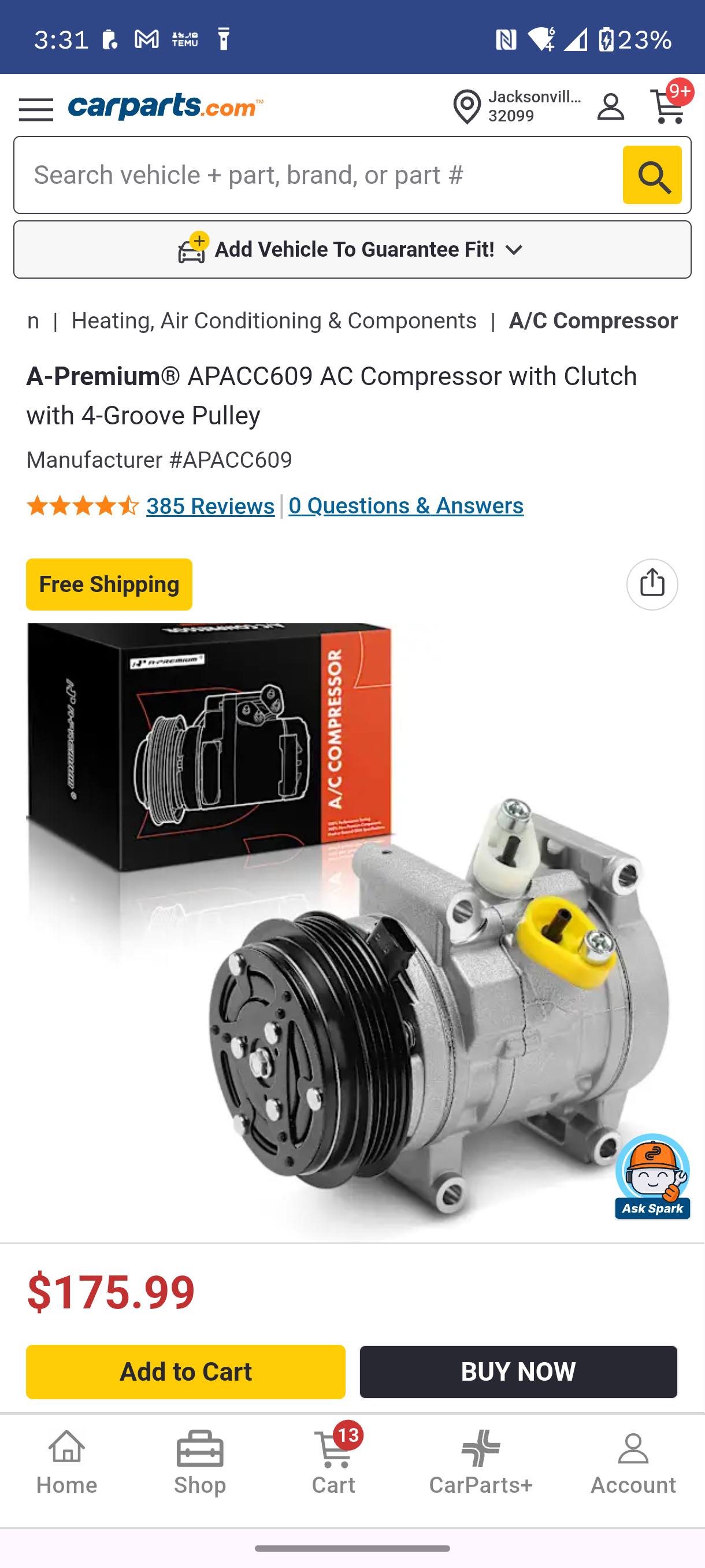 2011ā2015 Chevrolet Spark A/C Compressor š ļøš