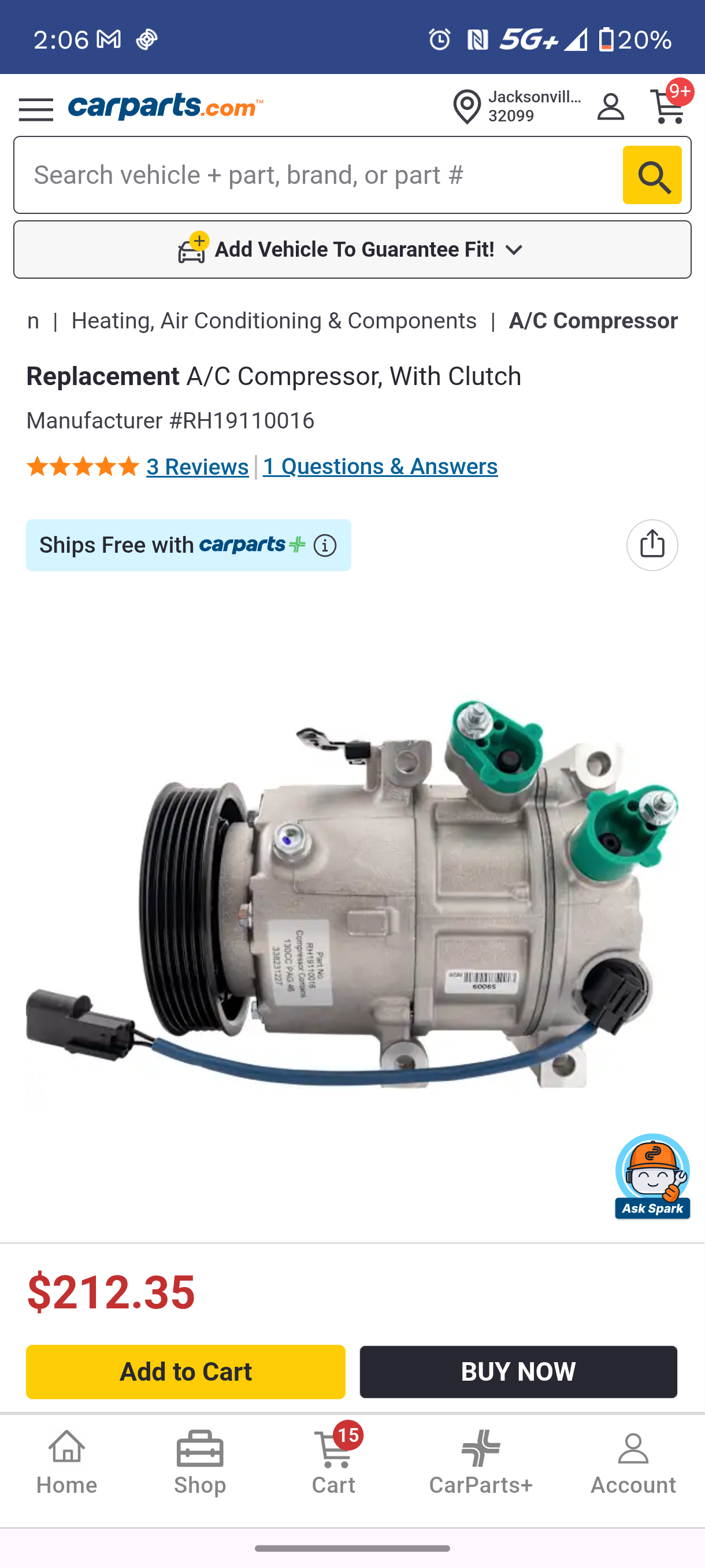 2011-2014 Hyundai Sonata 2.0L 2.4L A/C Compressor w/ Clutch š»š”