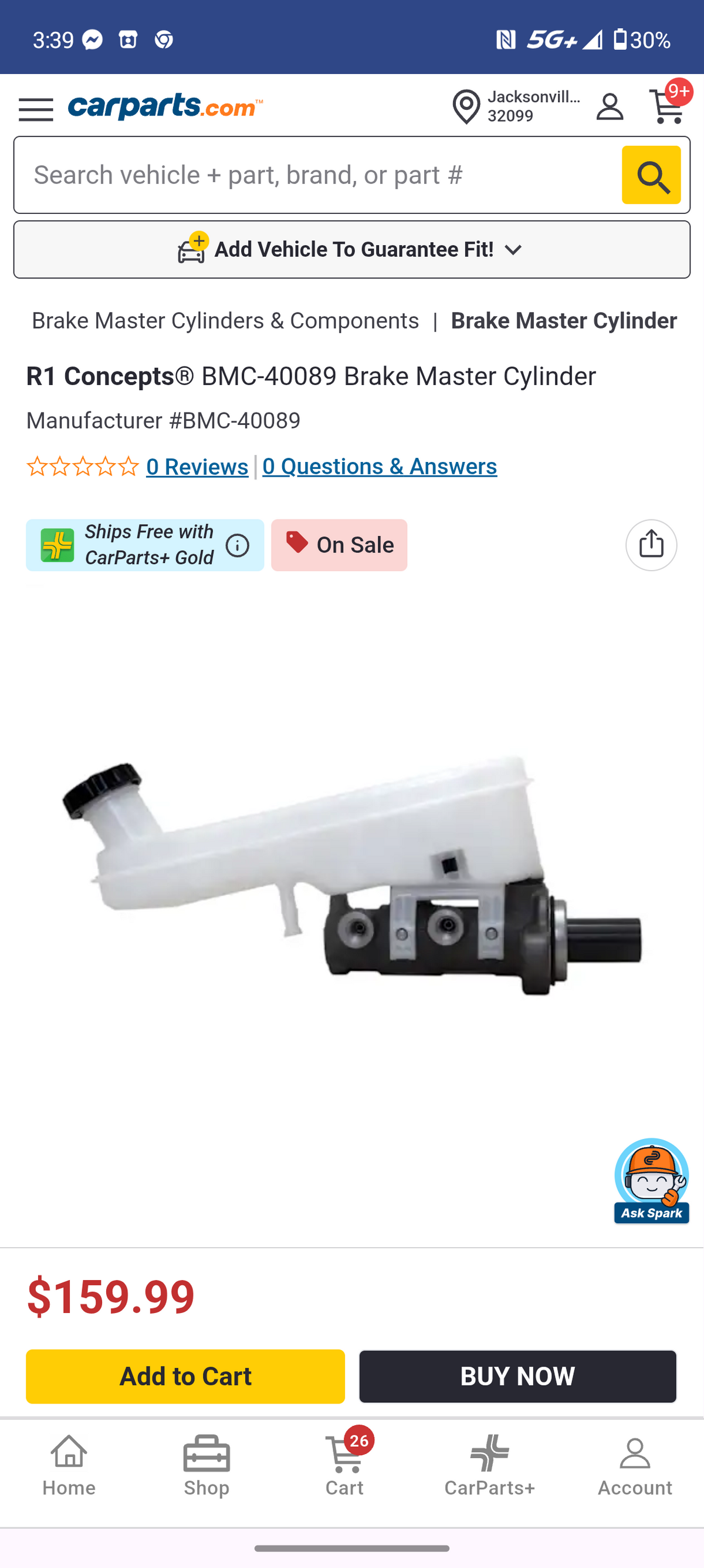 2009β2020 Dodge Journey / 2008β2014 Dodge Grand Caravan & Chrysler Town & Country Brake Master Cylinder Assembly ππ