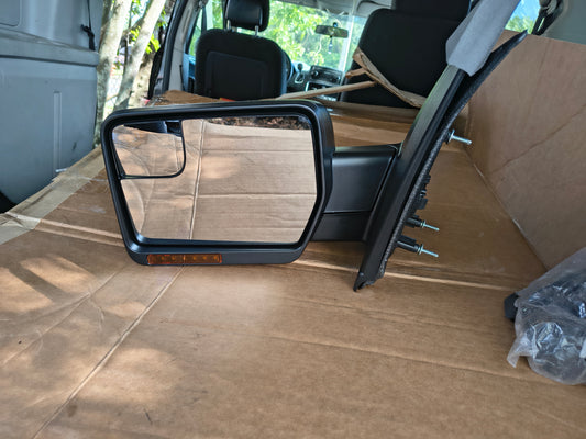 2011-2014 Ford F-150 Driver Side Power Heated Mirror Assembly w/ Signal & Spotter Glass 🛻🪞