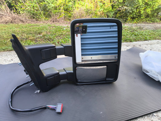 2011-2016 Ford F-250 F-350 Super Duty Passenger Side Power Folding Towing Mirror w/ Memory &amp; Signal (JFD282ER-S1) 🛻🪞