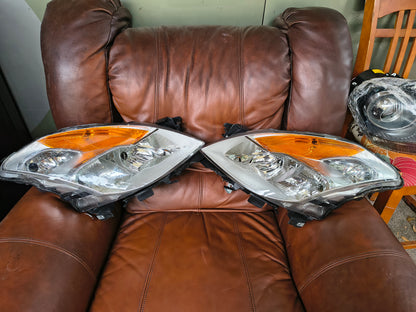 2008-2009 Nissan Altima Coupe Driver & Passenger Side Halogen Headlight Pair Set (Part # RN10010049) 🚗💡