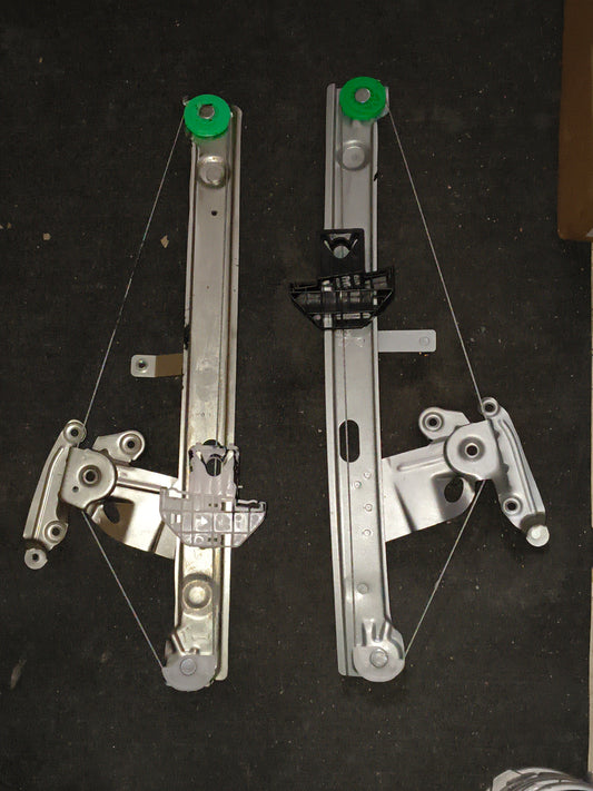 2002-2008 Jaguar S-Type Rear Driver & Passenger Power Window Regulators Pair (Without Motor) 🚘⚡