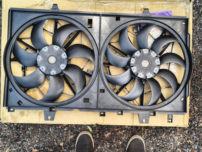 2008-2015 Nissan Rogue 2.5L 4Cyl Dual Radiator Cooling Fan Assembly 🚗❄️