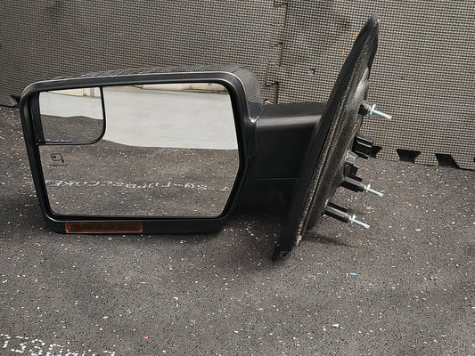 2011-2014 Ford F-150 Driver Side Power Heated Folding Chrome Mirror with Signal & Puddle Light (Left LH) 🚘🪞