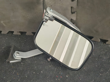 1987–1991 Ford F-150 / F-250 / F-350 & Bronco Passenger Side Manual Door Mirror (Polished Finish) 🚘🔧