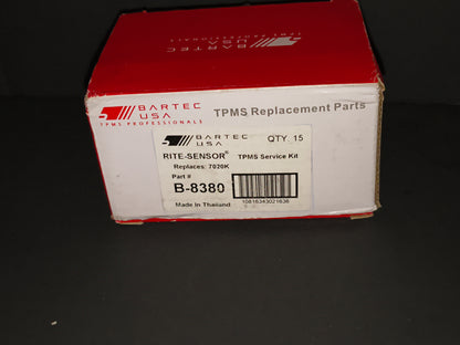 Box of 15 TPMS Tire Sensor Service Kits (Bartec B-8380) 🛞⚙️Box of 15 TPMS Tire Sensor Service Kits (Bartec B-8380) 🛞⚙️