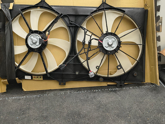 2009–2016 Toyota Venza, Camry, Avalon & Lexus ES350 Dual Radiator Cooling Fan Assembly (3.5L V6) 🚘❄️