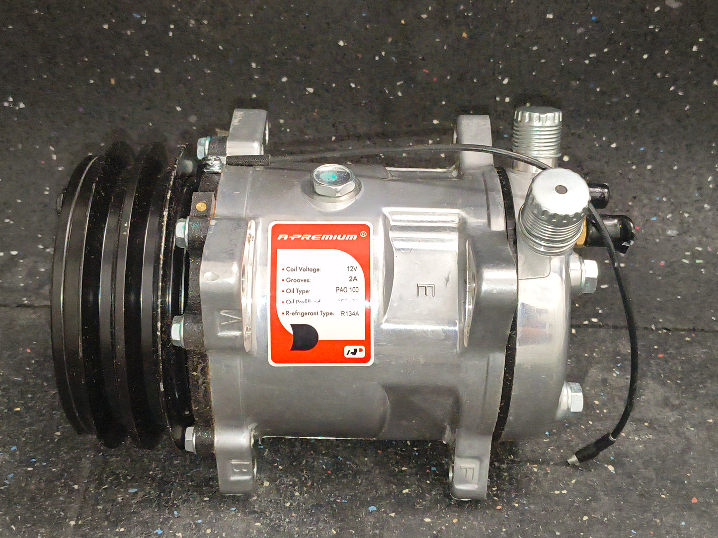 Universal Sanden 508 / SD5H14 Style Chrome A/C Compressor (V-Belt Pulley) 🚘💦