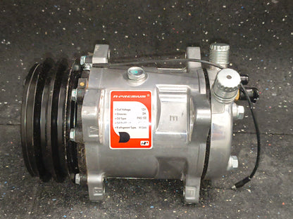 Universal Sanden 508 / SD5H14 Style Chrome A/C Compressor (V-Belt Pulley) 🚘💦