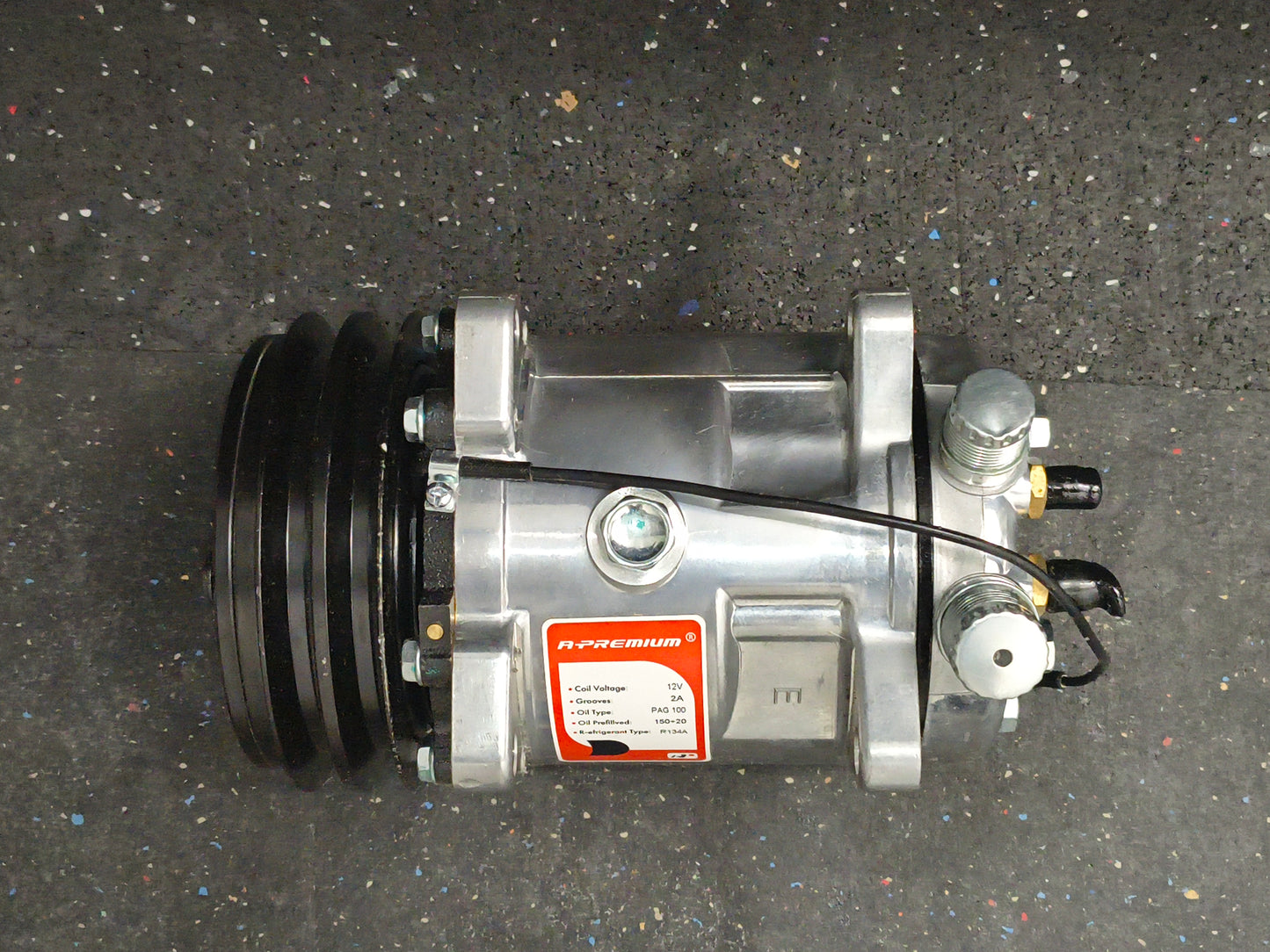 Universal Sanden 508 / SD5H14 Style Chrome A/C Compressor (V-Belt Pulley) 🚘💦