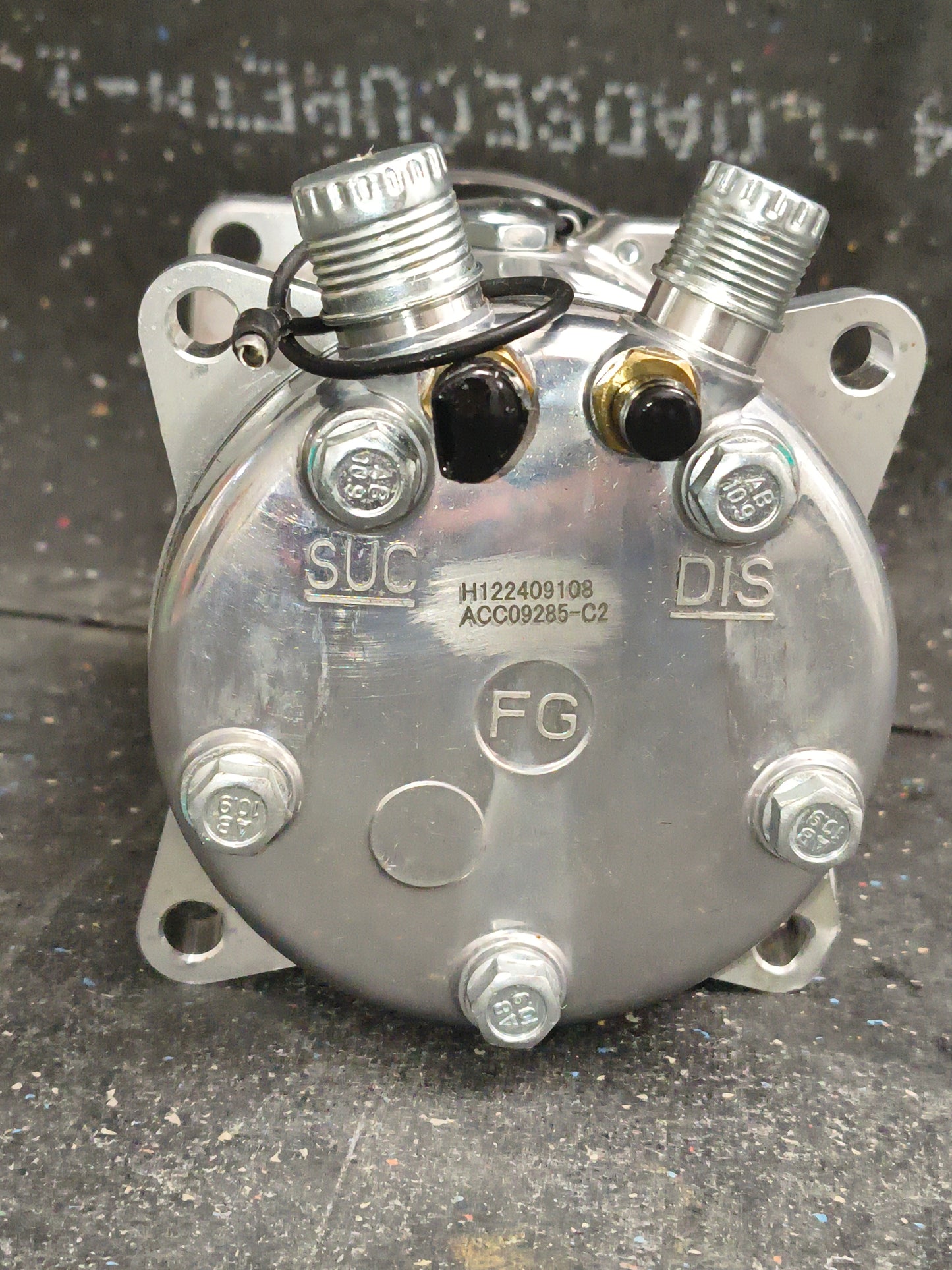 Universal Sanden 508 / SD5H14 Style Chrome A/C Compressor (V-Belt Pulley) 🚘💦