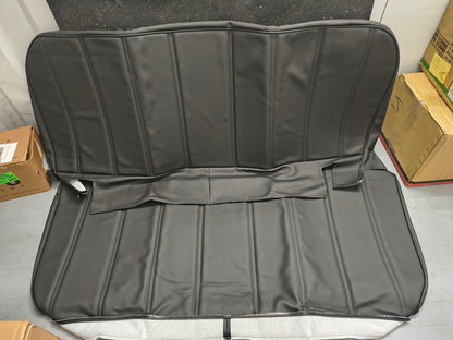 1953–1956 Ford F-100, F-250 & F-350 Heavy-Duty Vinyl Bench Seat Reupholstery Kit (Black) 🛻🪑