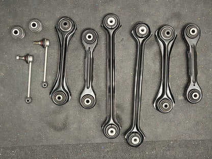 2007–2013 BMW 328i 10-Piece Rear Suspension Kit (Control Arms, Sway Bar Links, Toe Arms & Bushings) 🚗🔧
