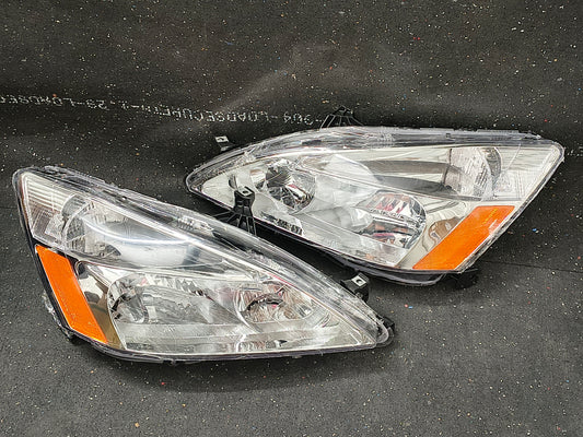 2003–2007 Honda Accord Driver & Passenger Side Halogen Headlight Set 🚨🚘