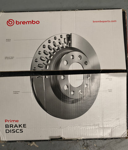 2006–2015 Honda Civic / 2013–2015 Acura ILX Brembo Premium OE Rear Brake Rotor Set 🛑🚘