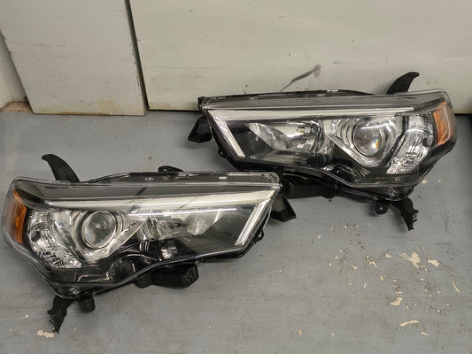2014–2016 Toyota 4Runner Driver & Passenger Side Halogen Headlight Assemblies Pair (CAPA Certified) ⚡🚘