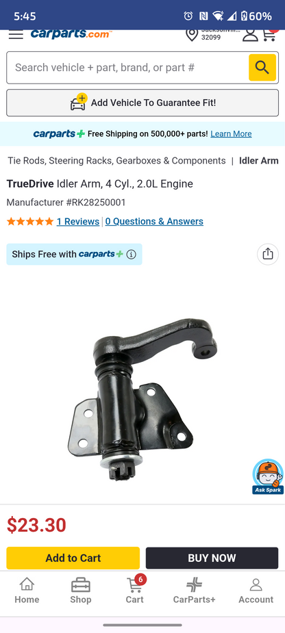 1995-2002 Kia Sportage Front Steering Idler Arm 🚙🔧