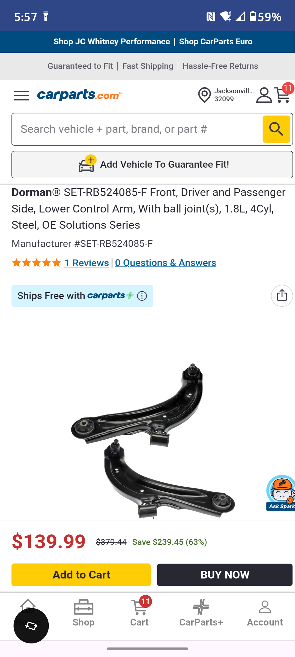 2017-2019 Nissan Sentra Front Lower Control Arm Set 🚗🔧