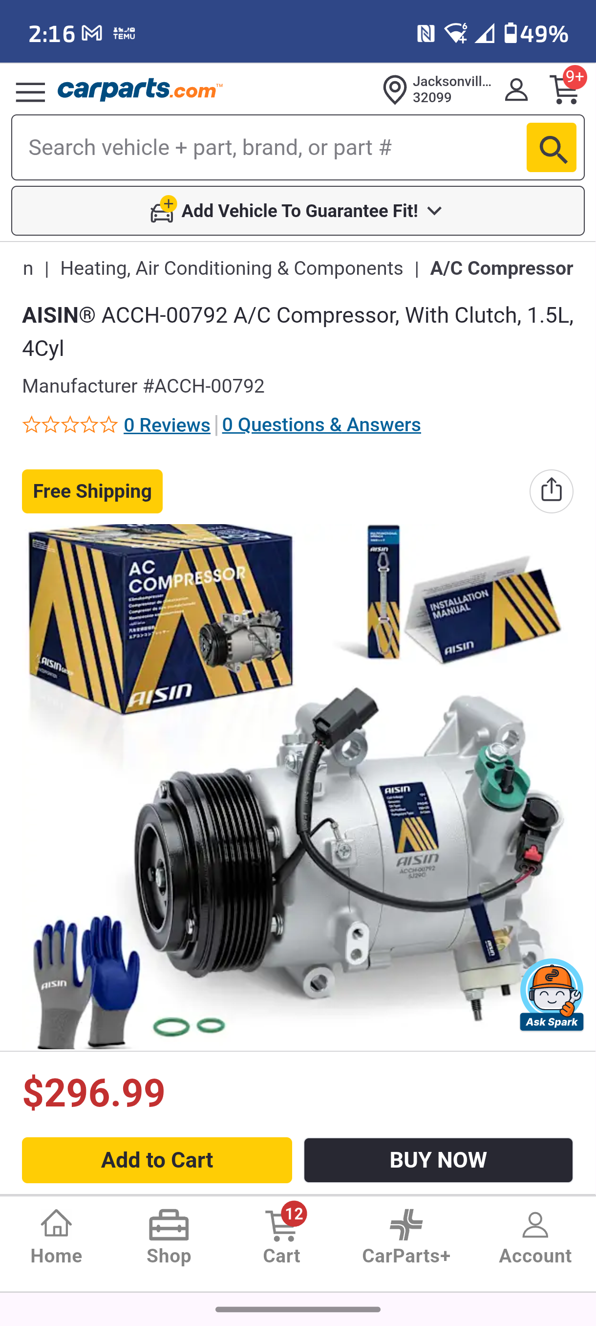 2016-2022 Honda Civic & 2017-2022 CR-V 1.5L Turbo AISIN A/C Compressor Assembly with Clutch ❄️🚗
