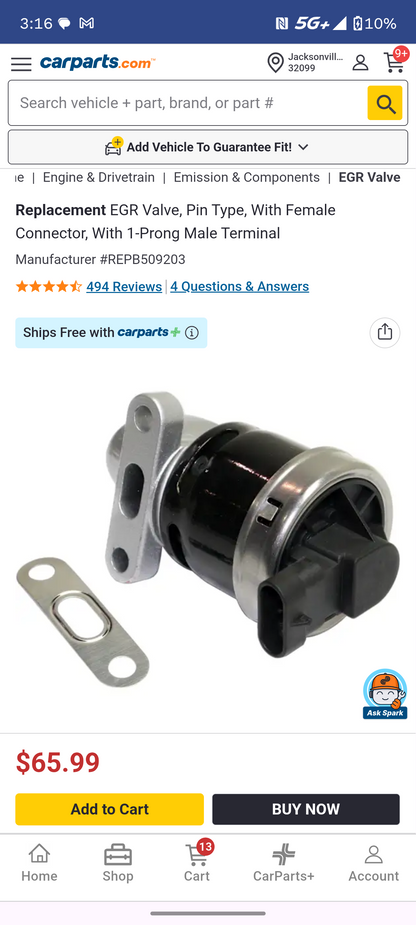 2000-2009 Chevy / Buick / Pontiac / Saturn / Olds EGR Valve (REPB509203) ⚙️🚨