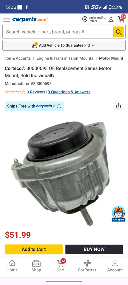 2006-2013 BMW 1 & 3 Series / X1 / Z4 Driver Side Hydro Engine Motor Mount 🚘⚙️