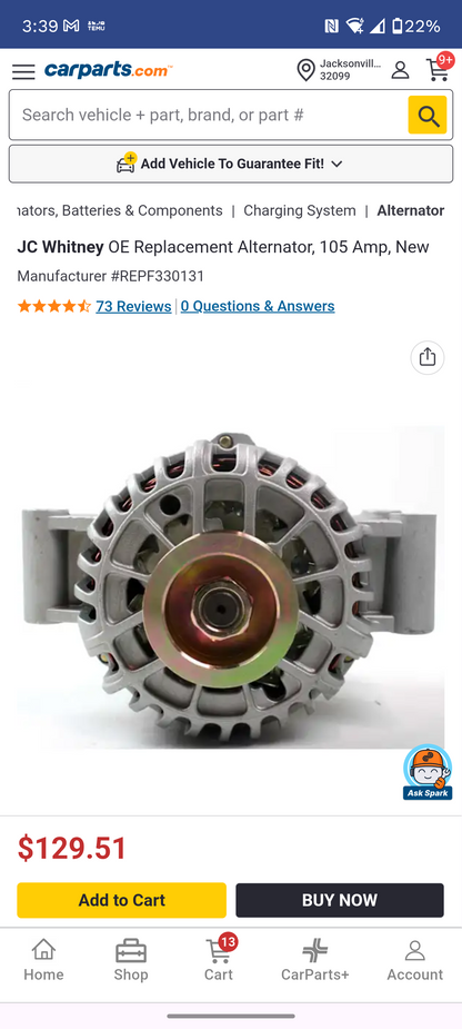 2000–2004 Ford Escape, Mazda Tribute & Mercury Cougar Alternator 🛠️🚗