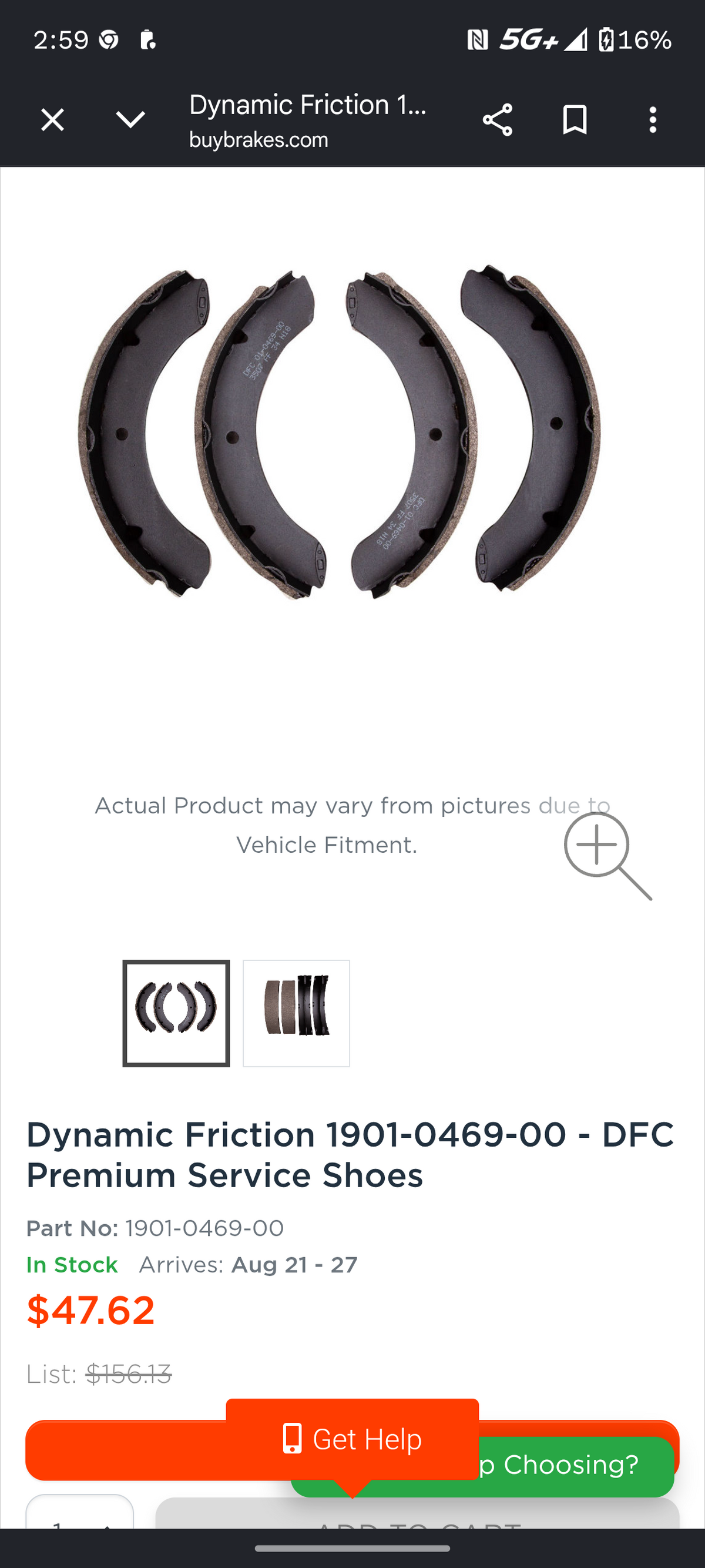 1960-1983 Toyota Land Cruiser (FJ40 / FJ43 / FJ45 / FJ55) Front or Rear Brake Shoes Set 🚘🛑