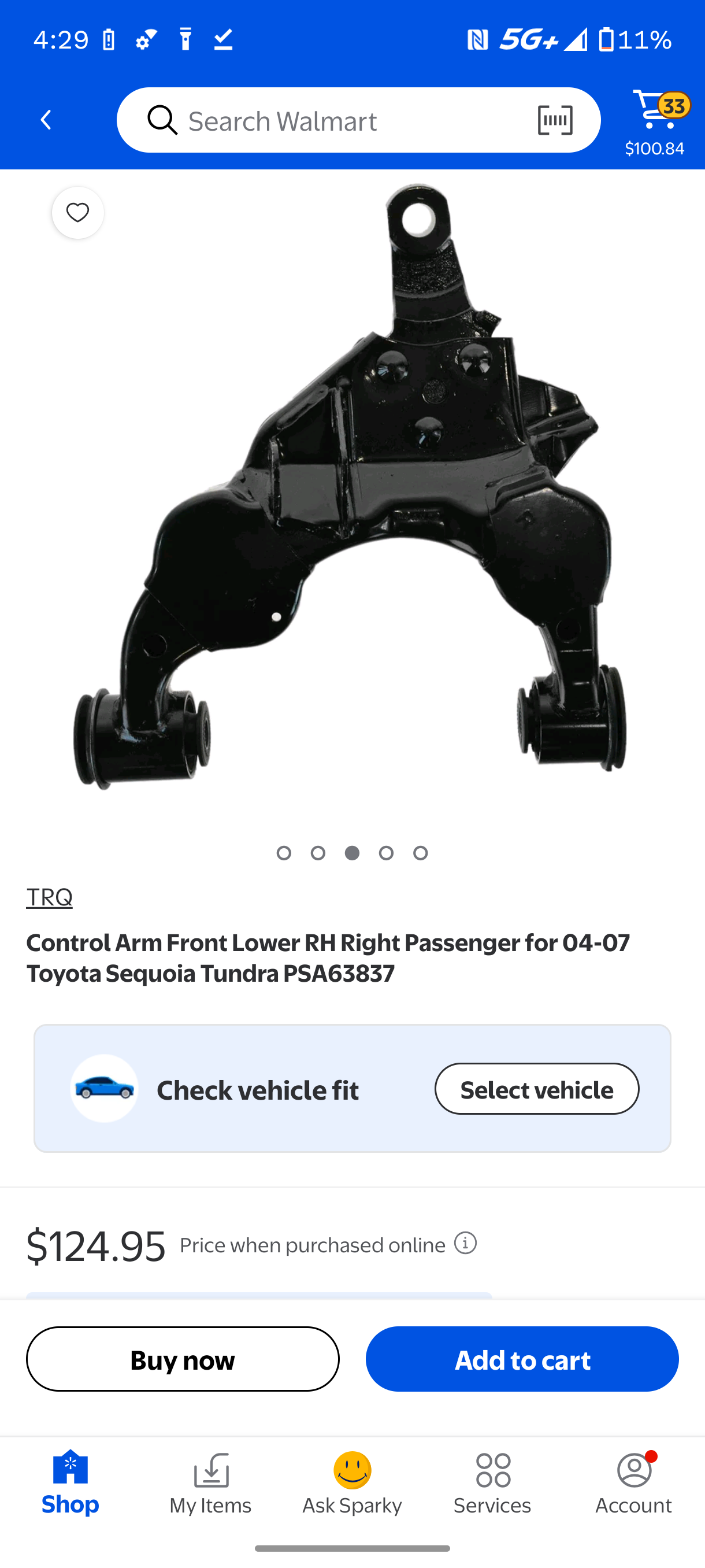 2004-2007 Toyota Sequoia & 2004-2006 Tundra Front Passenger Side Lower Control Arm (Right RH) 🚘🔩