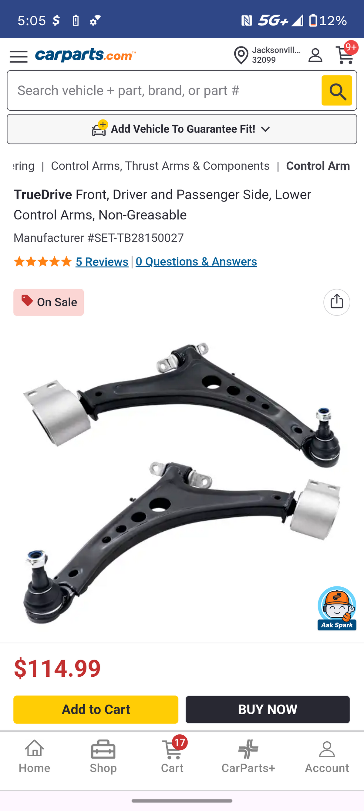 2016-2025 Chevy Malibu & 2017-2020 Buick LaCrosse / Regal Front Driver & Passenger Side Lower Control Arm Pair (LH & RH Set) 🚘🔩