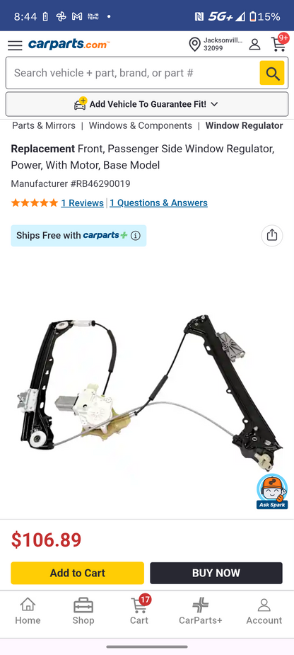 2007-2013 BMW 3 Series Coupe & Convertible Front Passenger Side Power Window Regulator with Motor Assembly 🚘🪟