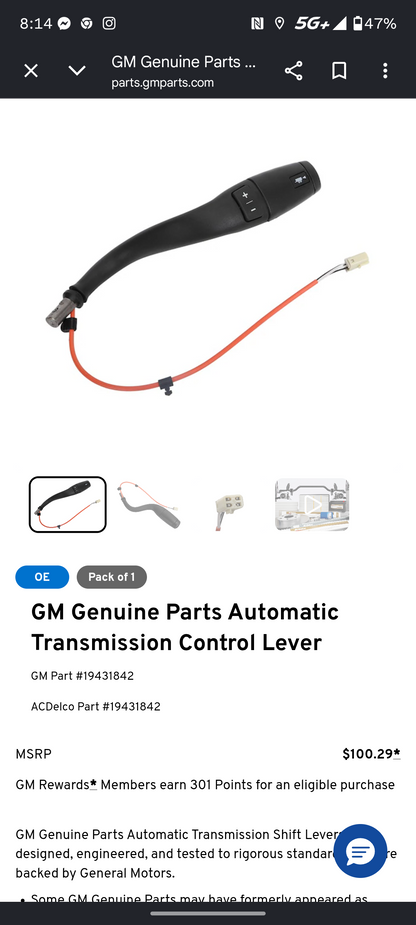 2007–2014 Chevy Silverado, Suburban, Tahoe, GMC Sierra, Yukon & Cadillac Escalade Automatic Transmission Control Shift Lever Assembly with Tow/Haul Mode & Tap Shift 🚘🔧