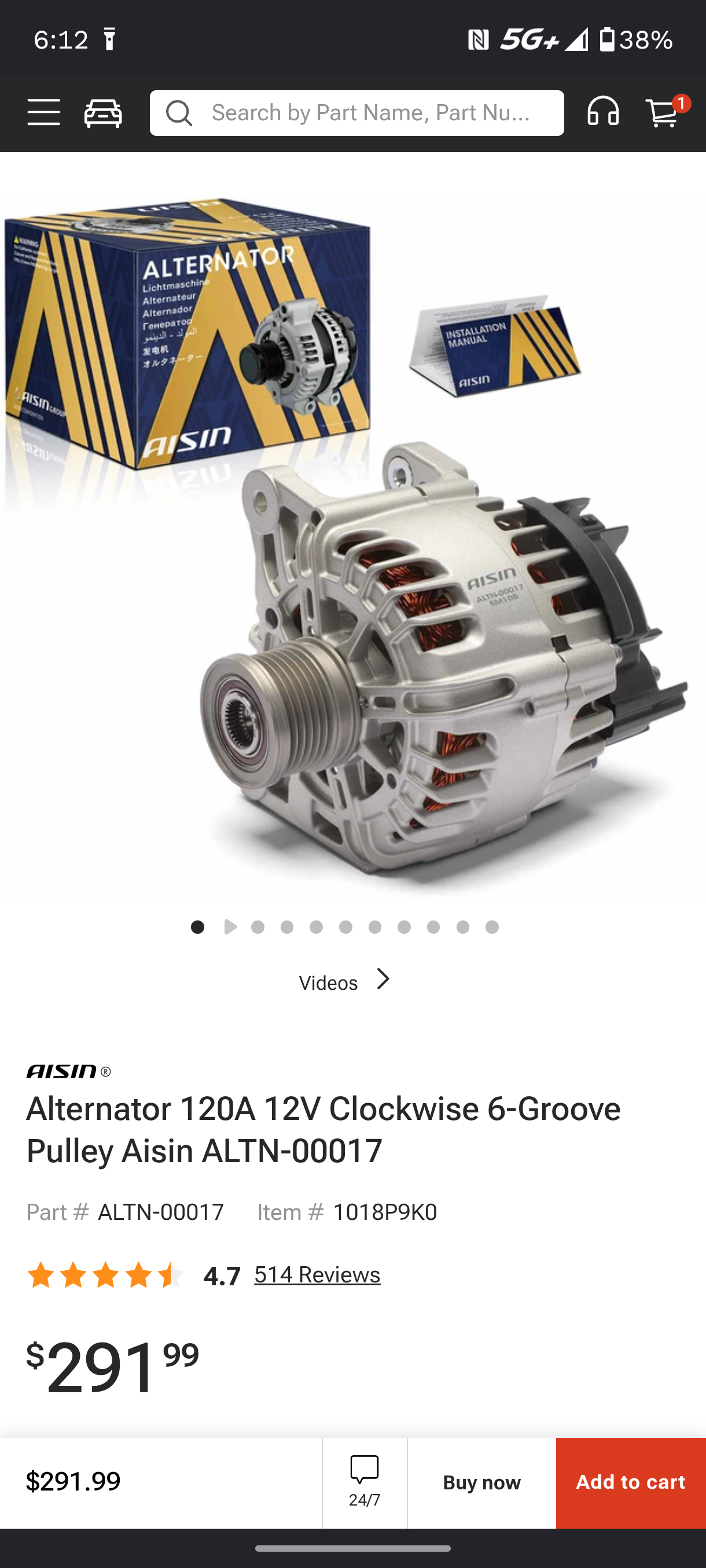 2017–2022 Nissan Rogue Sport / Qashqai 2.0L L4 New Charging Alternator Assembly 🚘⚡