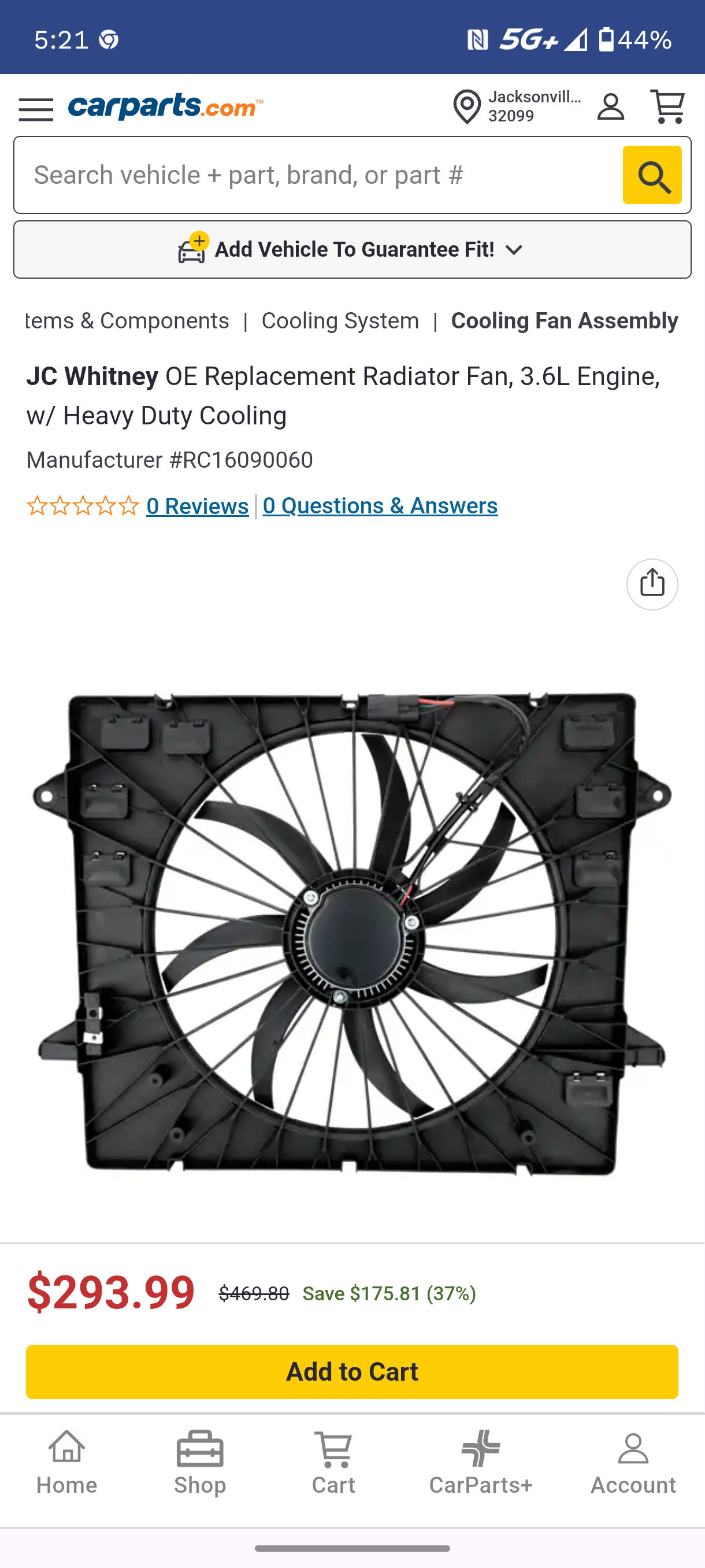 2018–2024 Chevrolet Traverse & 2018–2023 Buick Enclave Radiator Engine Cooling Fan Assembly (3.6L V6 w/ Heavy Duty Cooling) 🚘❄️