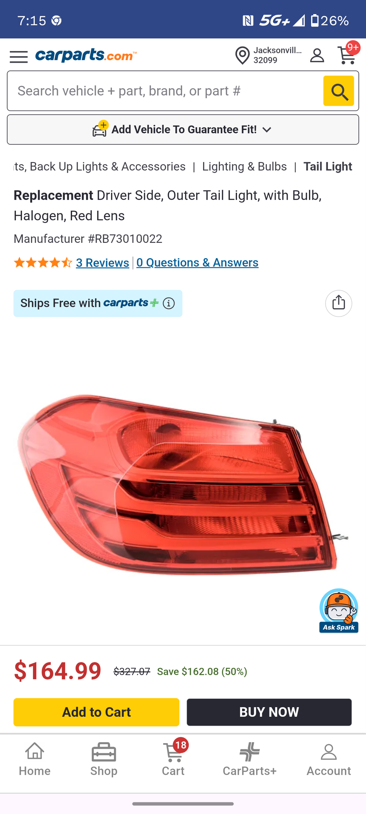2014–2017 BMW 4 Series (428i, 430i, 435i, 440i) Driver Side Outer Tail Light Assembly 🚘🏮
