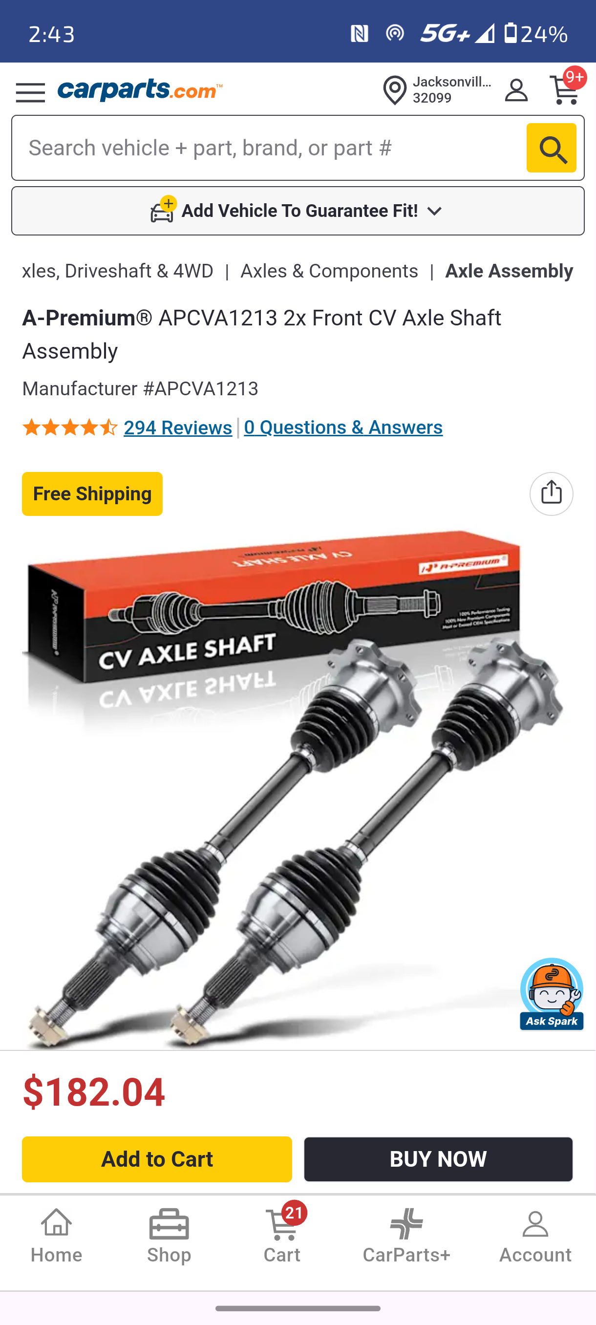 2007–2020 Chevy Silverado & GMC Sierra 1500 / Tahoe / Yukon Pair (2) Front CV Axle Shaft Assembly 🚘⚙️