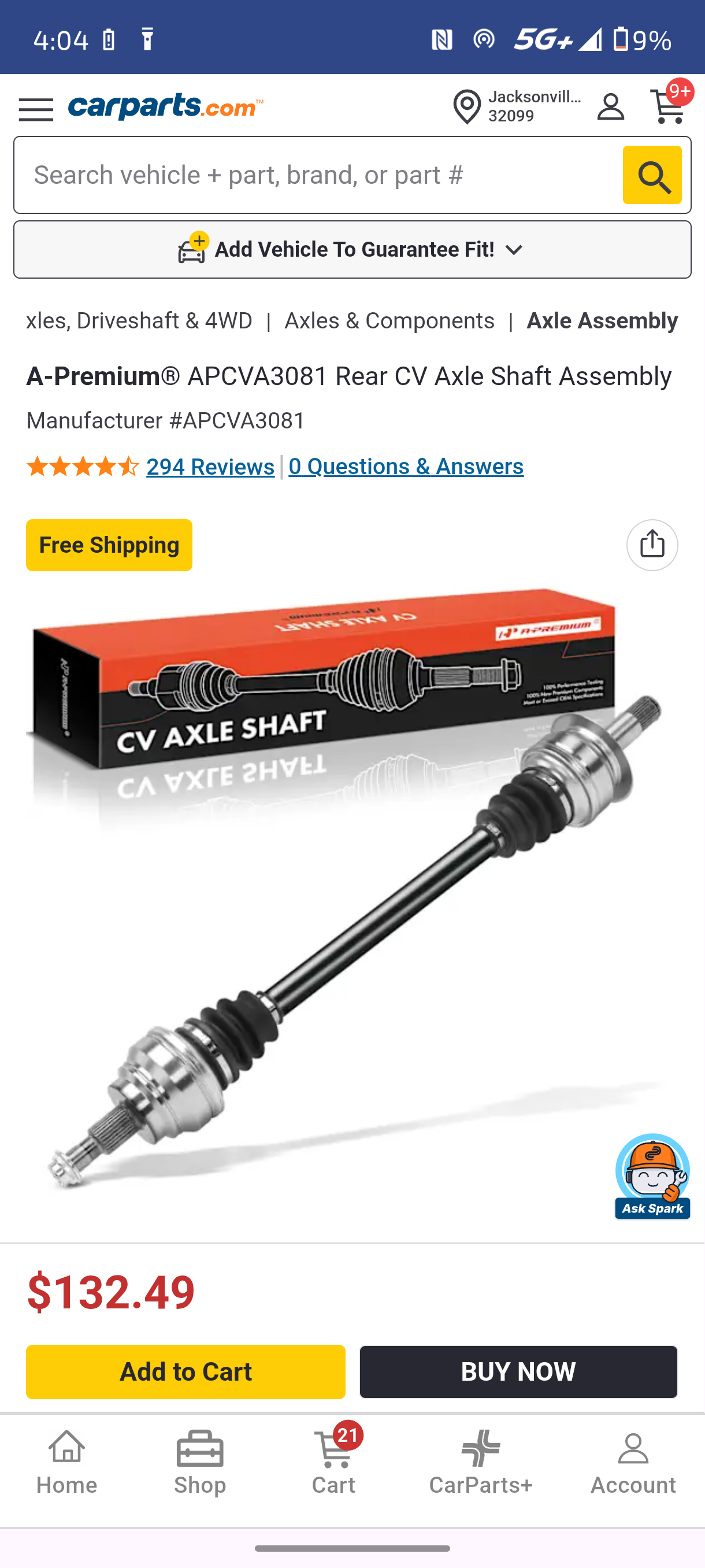 2012–2018 Mercedes-Benz ML / GL / GLE / GLS-Class Rear CV Axle Shaft Assembly 🚘⚙️