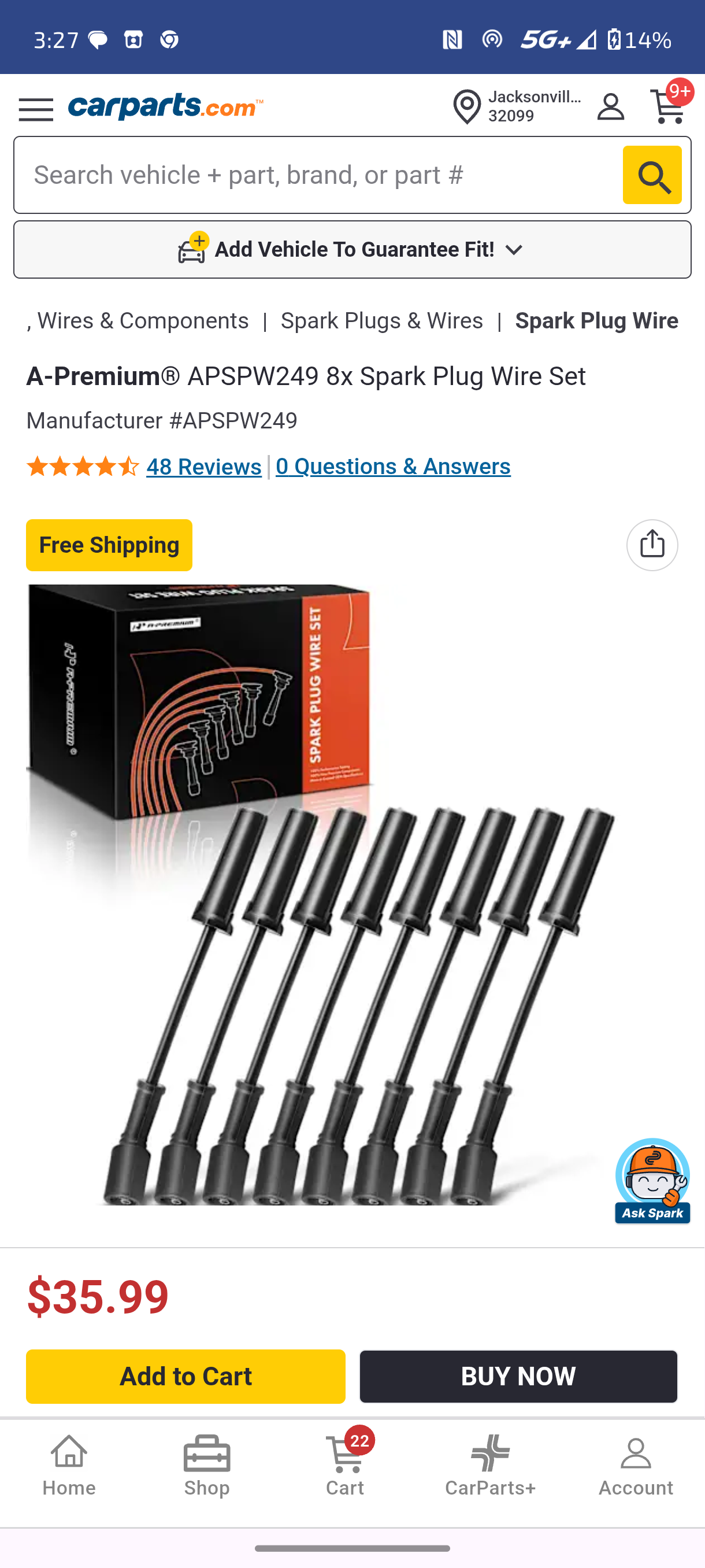 1999–2019 Chevy, GMC, Cadillac, Hummer 4.8L, 5.3L, 6.0L, 6.2L V8 Spark Plug Wire Set (8-Piece) 🚘⚡