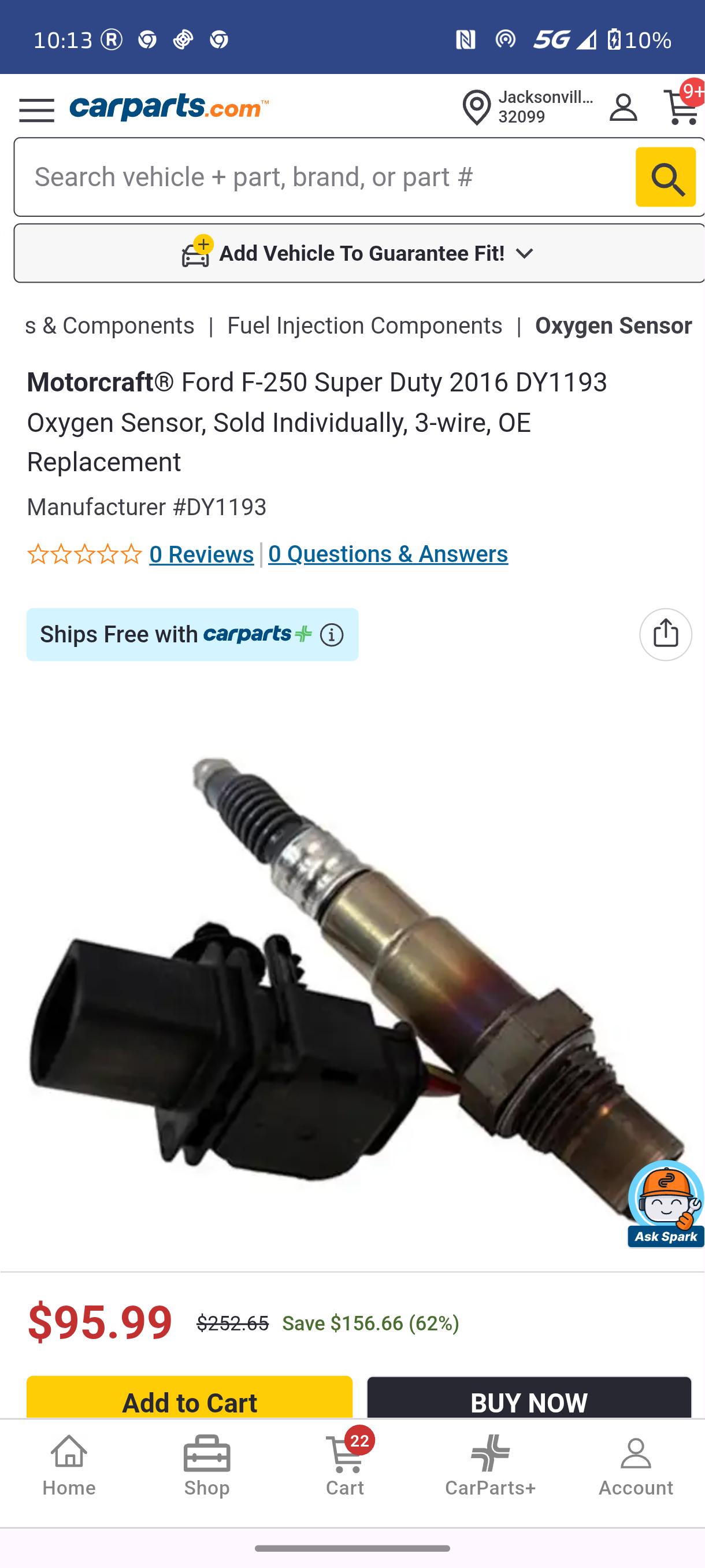 2011–2016 Ford F-250 / F-350 / F-450 / F-550 Super Duty 6.7L Powerstroke Oxygen (O2) Sensor 🚘⚡