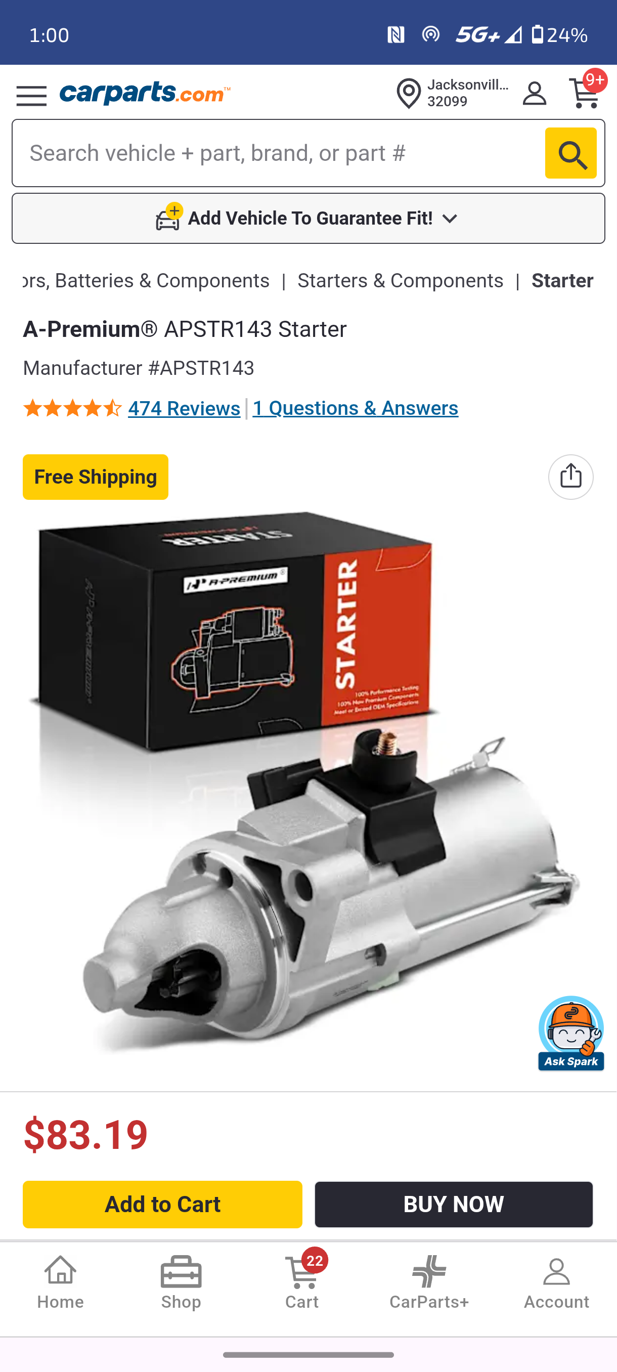 2002–2014 Honda Accord, Civic, CR-V, Element & Acura TSX 2.0L / 2.4L Starter Motor 🚘⚡