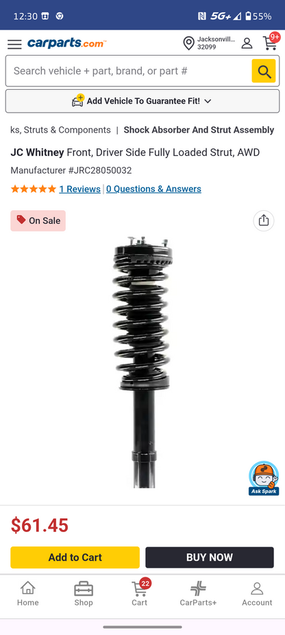 2005–2010 Chrysler 300, Dodge Magnum & Charger Front Driver Side Fully Loaded Strut Assembly (AWD ONLY) 🚘🏎️