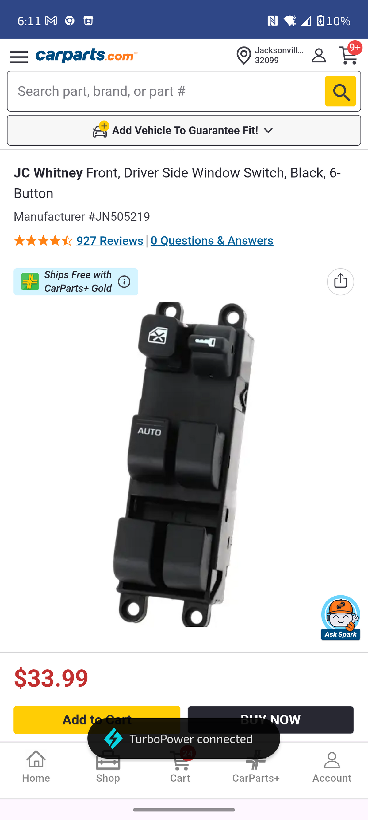 1996–1999 Nissan Pathfinder / Infiniti QX4 & G20 Front Driver Side Master Power Window Switch 🪟🚘
