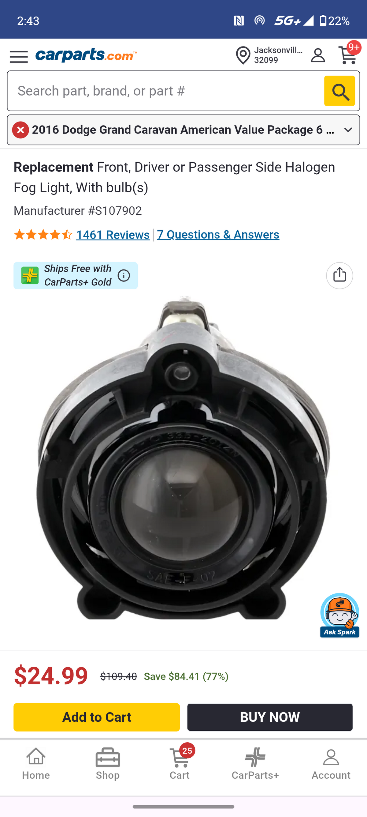 2006–2021 Chevy / GMC / Buick / Cadillac / Pontiac / Saturn Front Halogen Fog Light Assembly Pair 🚨🚘