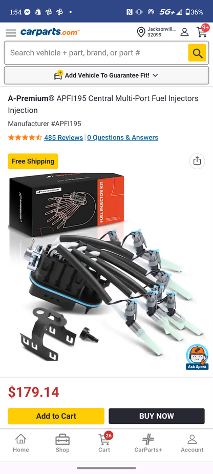 1996–2002 GM 5.0L & 5.7L V8 Central Multi-Port Fuel Injector Assembly Upgrade Kit (Spider Injector) ⚡🚘