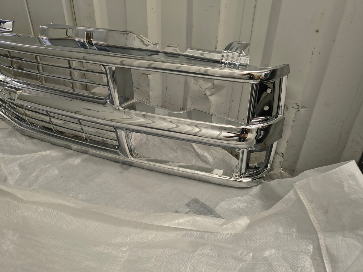 1994–1999 Chevrolet C1500 C2500 C3500 K1500 K2500 K3500 Tahoe Suburban Chrome Front Grille Assembly ⚡🚘