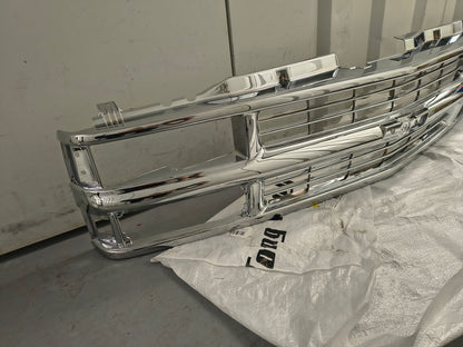 1994–1999 Chevrolet C1500 C2500 C3500 K1500 K2500 K3500 Tahoe Suburban Chrome Front Grille Assembly ⚡🚘